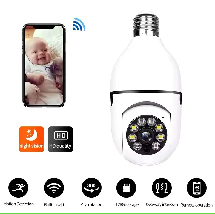 Cámara de seguridad bombillo